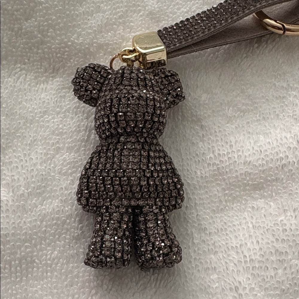 New Rhinestone Bear Bag Charm Keychain